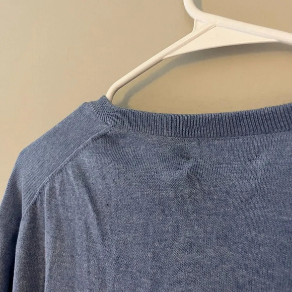 Polo Ralph Lauren Mens Blue Pullover Sweater Large Heather Pima Cotton NWT - Picture 6 of 9
